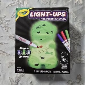Crayola Light-Ups Mummy Reusable Halloween Craft Toy, Glow in The Dark Night NIB